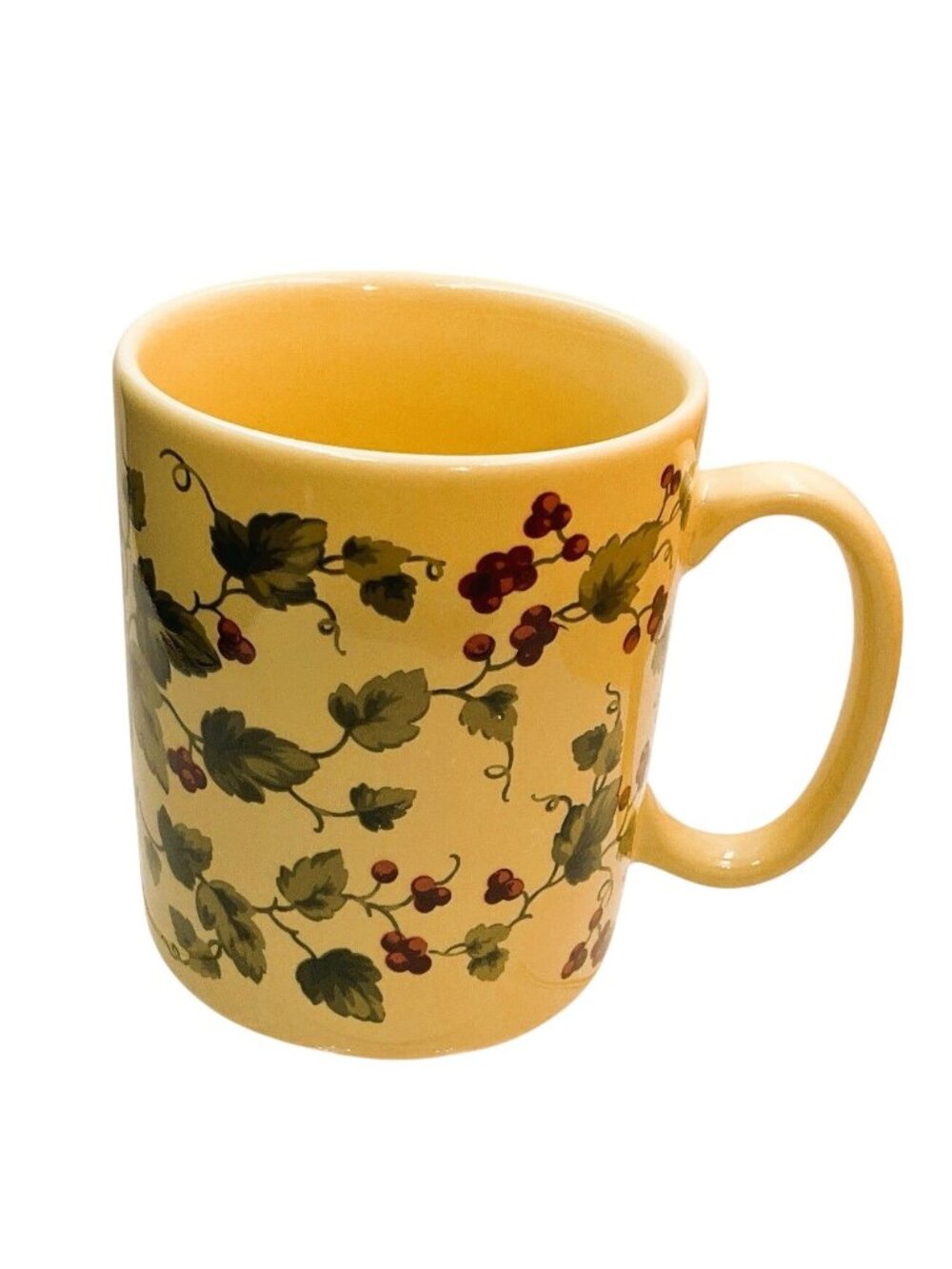 Waverly Garden Room Grapes Floral Ceramic Mug Vintage 12 Oz Replacement